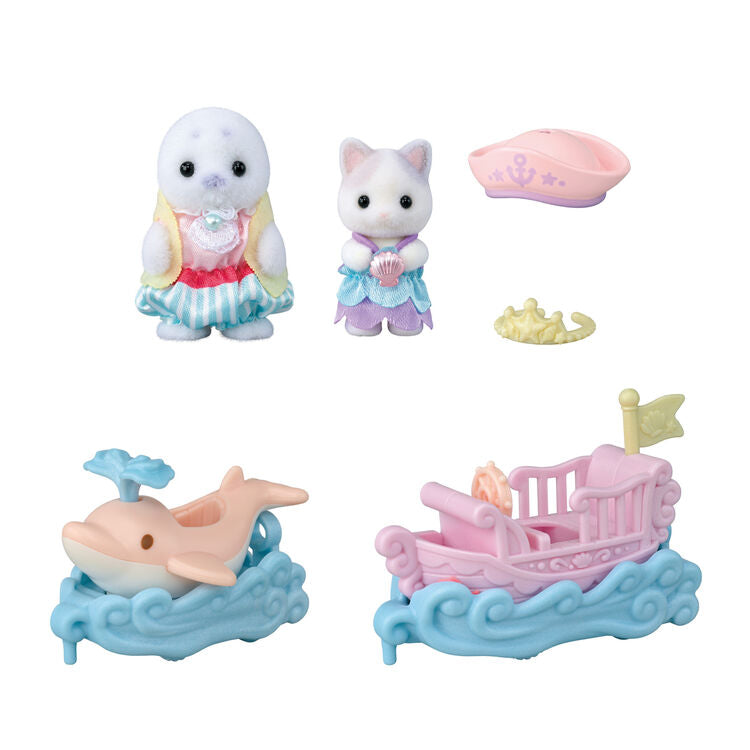 Sylvanian Families Amusement Park Ride Set -Ride the Waves- / ซิลวาเนียน ชุดเครื่องเล่นในสวนสนุก -โต้คลื่น