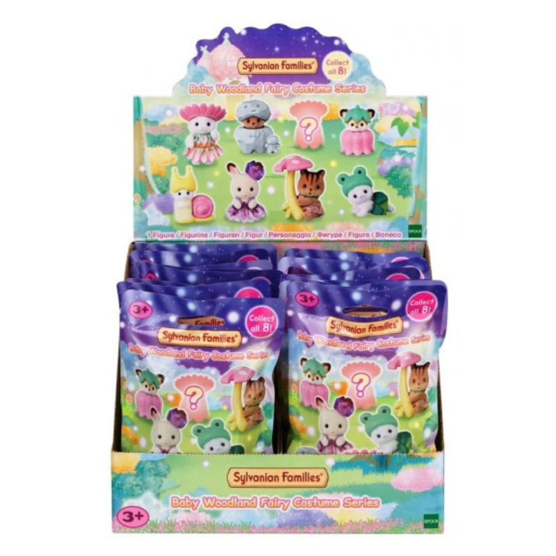 Sylvanian Families Baby Woodland Fairy Costume Series / ซิลวาเนียน แฟมิลี่ เบบี้ วู้ดแลนด์ แฟรี่ คอสตูม ซีรี่ส์ (1 กล่อง x 16 ซอง)