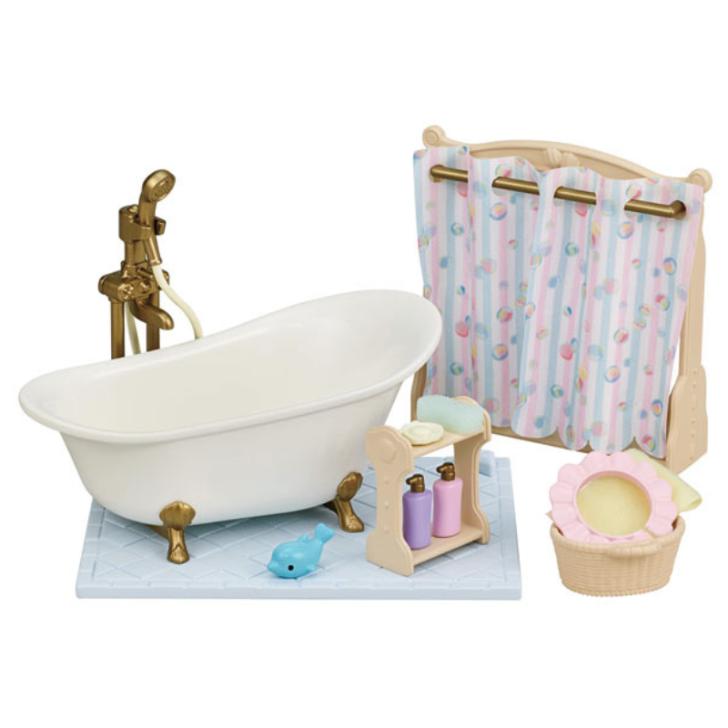 Sylvanian Families Bath & Shower Set/ ซิลวาเนียน แฟมิลี่ ชุดห้องอาบน้ำ