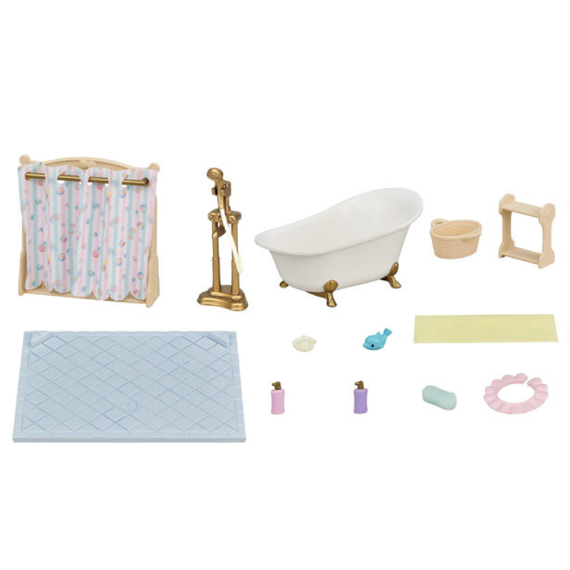Sylvanian Families Bath & Shower Set/ ซิลวาเนียน แฟมิลี่ ชุดห้องอาบน้ำ