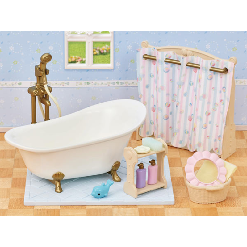 Sylvanian Families Bath & Shower Set/ ซิลวาเนียน แฟมิลี่ ชุดห้องอาบน้ำ