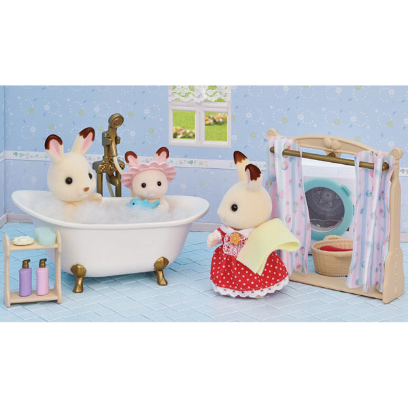 Sylvanian Families Bath & Shower Set/ ซิลวาเนียน แฟมิลี่ ชุดห้องอาบน้ำ