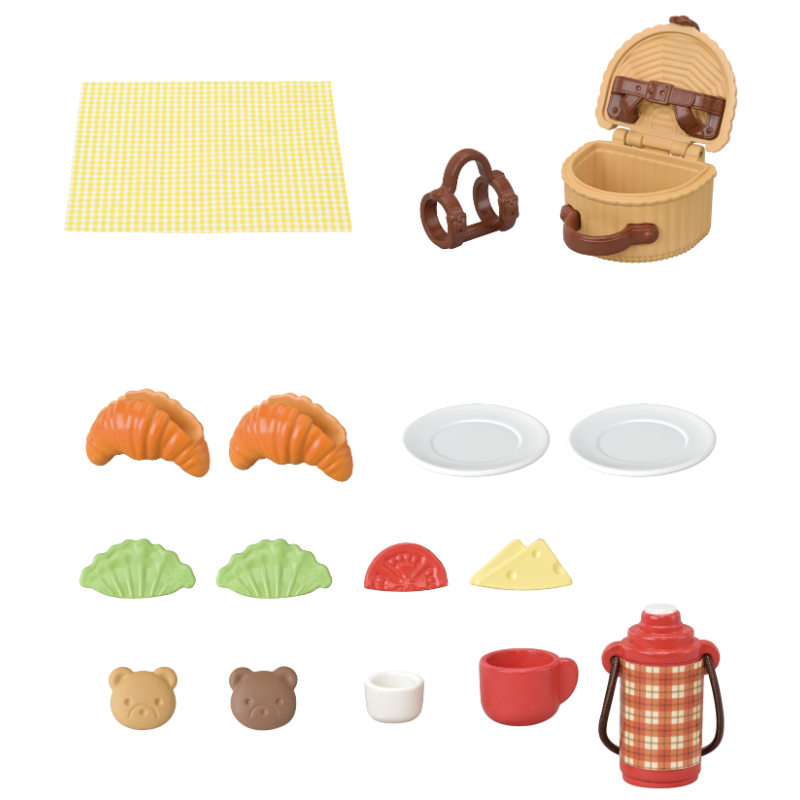 Sylvanian Families Biscuit Bear Sister& Brother - Delicious Picnic- / ซิลวาเนียน แฟมิลี่ ชุดปิกนิกพี่น้องหมีบิสกิต