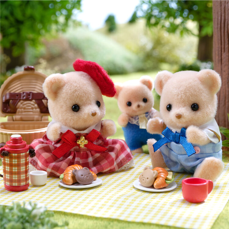 Sylvanian Families Biscuit Bear Sister& Brother - Delicious Picnic- / ซิลวาเนียน แฟมิลี่ ชุดปิกนิกพี่น้องหมีบิสกิต