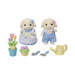 Sylvanian Families  Blossom Gardening Set -Flora Rabbit Sister & Brother-/ ซิลวาเนียน แฟมิลี่ พี่น้องฟลอราแรบบิทและชุดปลูกดอกไม้