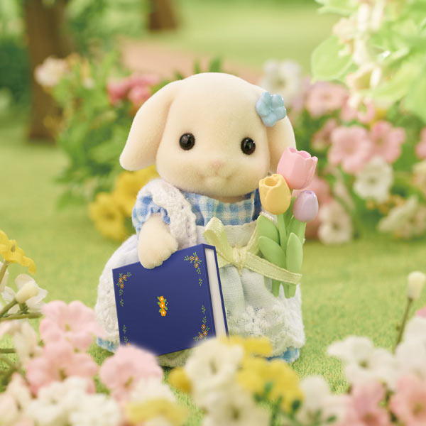 Sylvanian Families  Blossom Gardening Set -Flora Rabbit Sister & Brother-/ ซิลวาเนียน แฟมิลี่ พี่น้องฟลอราแรบบิทและชุดปลูกดอกไม้