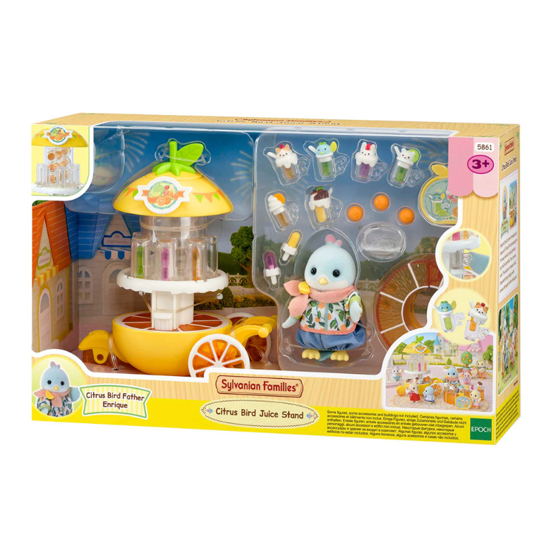 Sylvanian Families Citrus Bird Juice Stand / ซิลวาเนียน แฟมิลี่ ร้านน้ำผลไม้นกผลส้ม