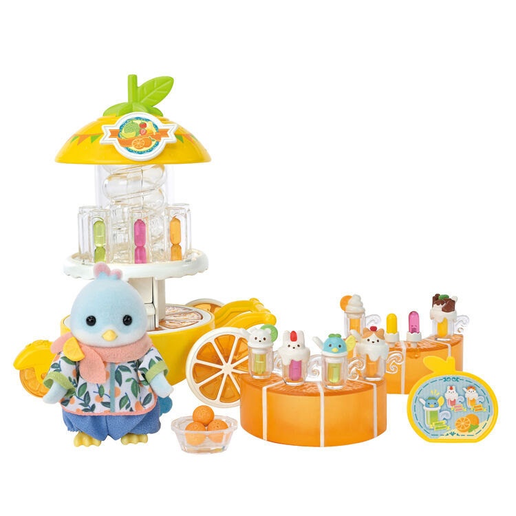 Sylvanian Families Citrus Bird Juice Stand / ซิลวาเนียน แฟมิลี่ ร้านน้ำผลไม้นกผลส้ม