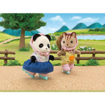 Sylvanian Families Cycle & Skate Set -Panda Girl  / ซิลวาเนียน แฟมิลี่ เด็กหญิงแพนด้าพร้อมจักรยานพ่วงและสเก๊ต