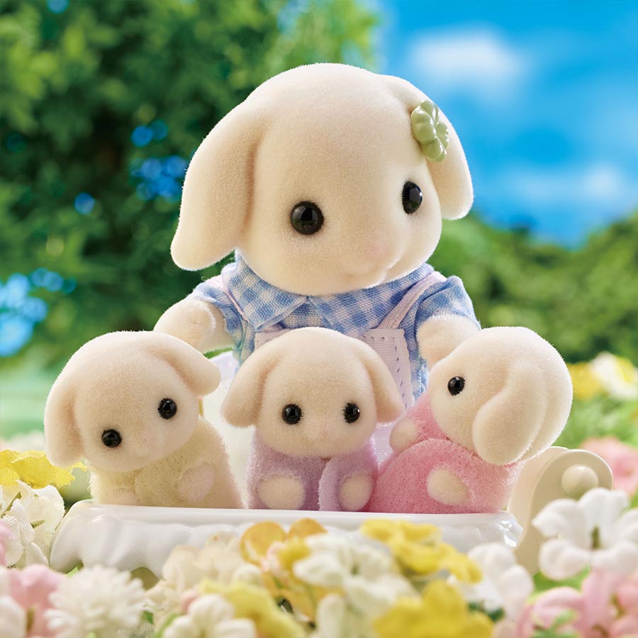 Sylvanian Families Flora Rabbit Family/ ซิลวาเนียน แฟมิลี่ ครอบครัวฟลอราแรบบิท
