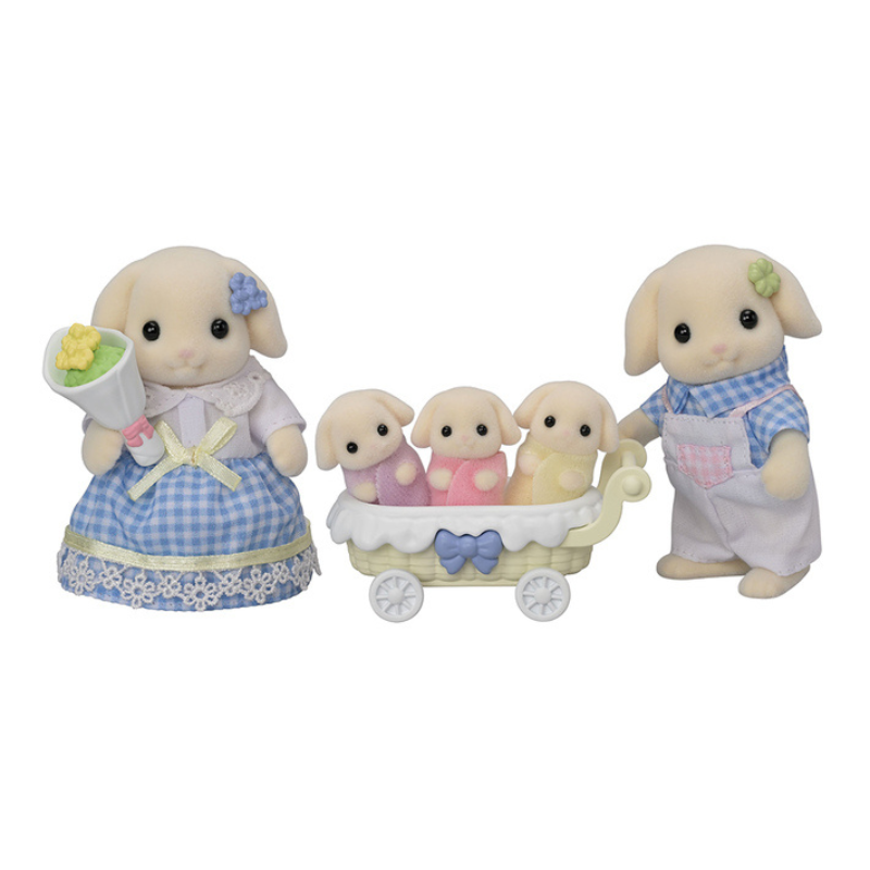 Sylvanian Families Flora Rabbit Family/ ซิลวาเนียน แฟมิลี่ ครอบครัวฟลอราแรบบิท
