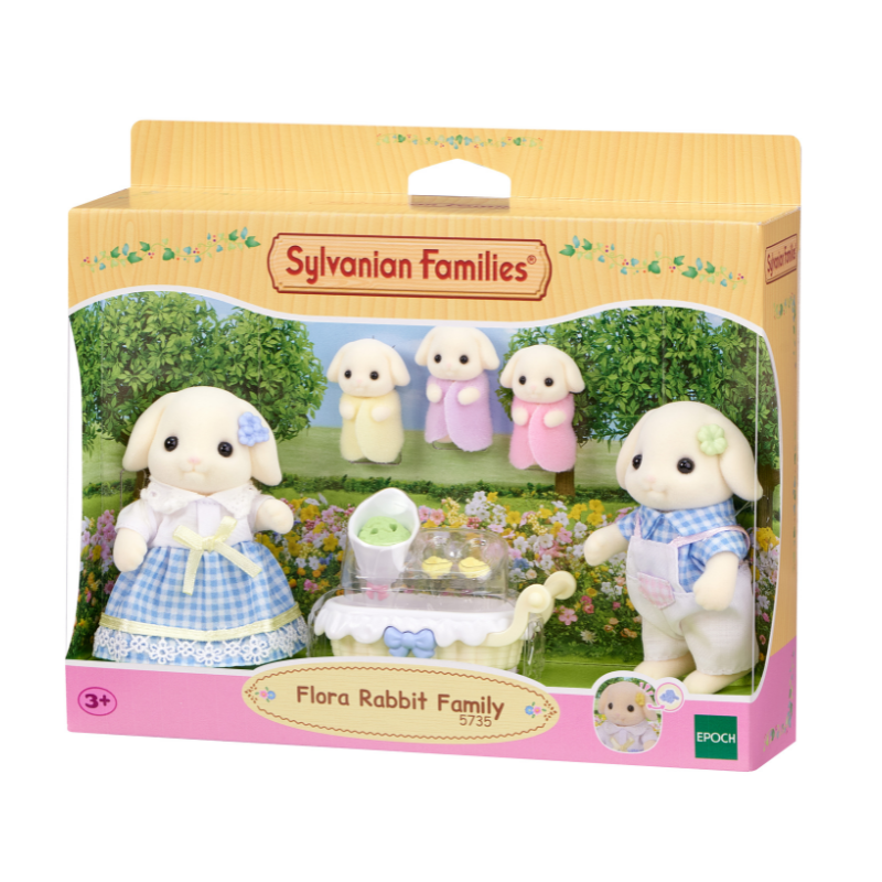 Sylvanian Families Flora Rabbit Family/ ซิลวาเนียน แฟมิลี่ ครอบครัวฟลอราแรบบิท