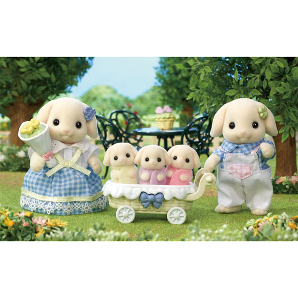 Sylvanian Families Flora Rabbit Family/ ซิลวาเนียน แฟมิลี่ ครอบครัวฟลอราแรบบิท