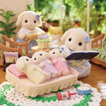 Sylvanian Families Flora Rabbit Family/ ซิลวาเนียน แฟมิลี่ ครอบครัวฟลอราแรบบิท
