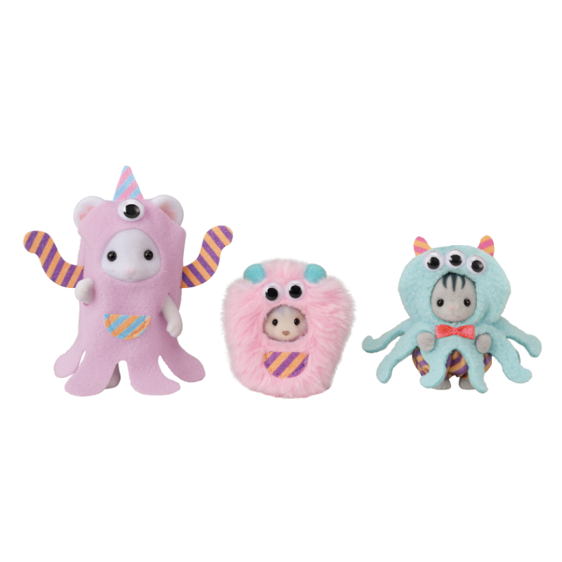 Sylvanian Families Funny Monster Trio / ซิลวาเนียน สามเพื่อนซี้ฟันนี่มอนสเตอร์