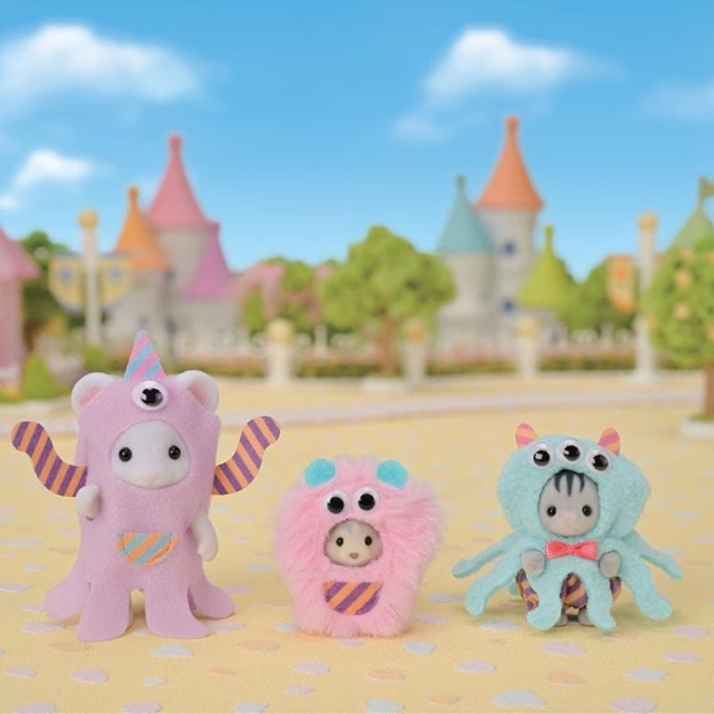 Sylvanian Families Funny Monster Trio / ซิลวาเนียน สามเพื่อนซี้ฟันนี่มอนสเตอร์
