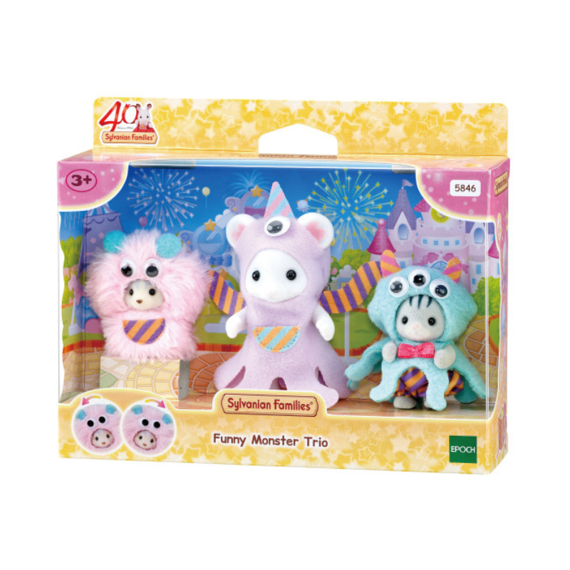Sylvanian Families Funny Monster Trio / ซิลวาเนียน สามเพื่อนซี้ฟันนี่มอนสเตอร์