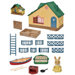Sylvanian Families Log Cabin Gift Set (Green Roof) / ซิลวาเนียน แฟมิลี่ กระท่อมตากอากาศ กิ๊ฟเซ็ท (หลังคาสีเขียว)
