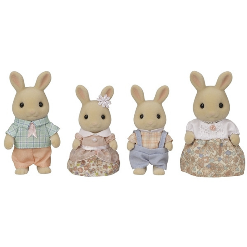 Sylvanian Families Milk Rabbit Family / ซิลวาเนียน แฟมิลี่ ครอบครัวมิลค์แรบบิท