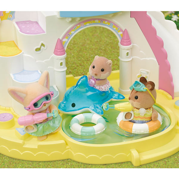 Sylvanian Families Nursery Friends -Pool Fun Trio / ซิลวาเนียน แฟมิลี่ เพื่อนเนอร์สเซอรี่-สระน้ำแสนสนุก