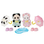 Sylvanian Families Nursery Friends -Rainy Day Duo / ซิลวาเนียน แฟมิลี่ เพื่อนเนอร์สเซอรี่-คู่หูวันฝนตก