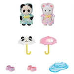 Sylvanian Families Nursery Friends -Rainy Day Duo / ซิลวาเนียน แฟมิลี่ เพื่อนเนอร์สเซอรี่-คู่หูวันฝนตก
