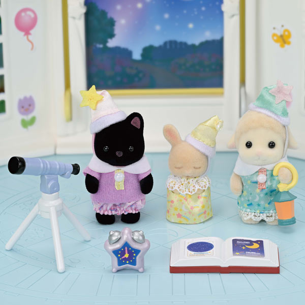 Sylvanian Families Nursery Friends -Sleepover Party Trio / ซิลวาเนียน แฟมิลี่ เพื่อนเนอร์สเซอรี่-ปาร์ตี้นอนค้างคืน