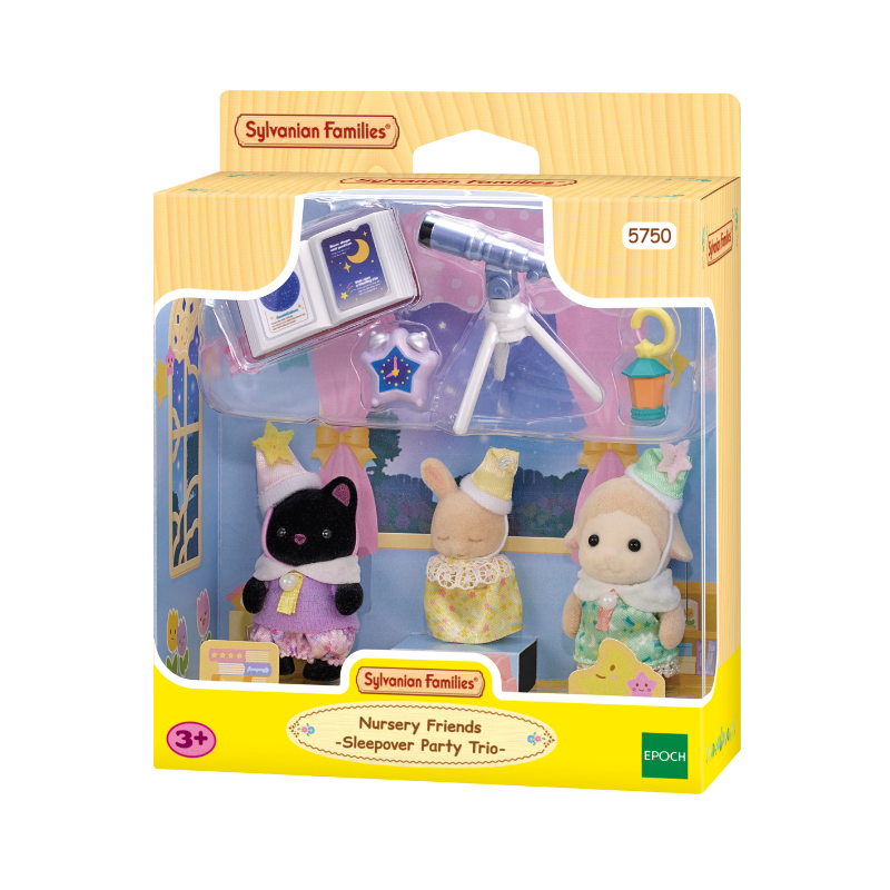 Sylvanian Families Nursery Friends -Sleepover Party Trio / ซิลวาเนียน แฟมิลี่ เพื่อนเนอร์สเซอรี่-ปาร์ตี้นอนค้างคืน