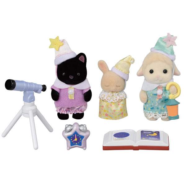 Sylvanian Families Nursery Friends -Sleepover Party Trio / ซิลวาเนียน แฟมิลี่ เพื่อนเนอร์สเซอรี่-ปาร์ตี้นอนค้างคืน