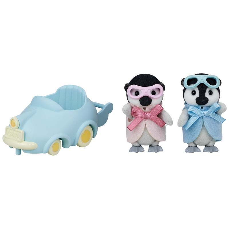 Sylvanian Families Penguin Babies Ride‘n Play / เบบี้เพนกวินพร้อมรถเข็น