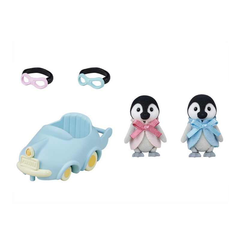 Sylvanian Families Penguin Babies Ride‘n Play / เบบี้เพนกวินพร้อมรถเข็น