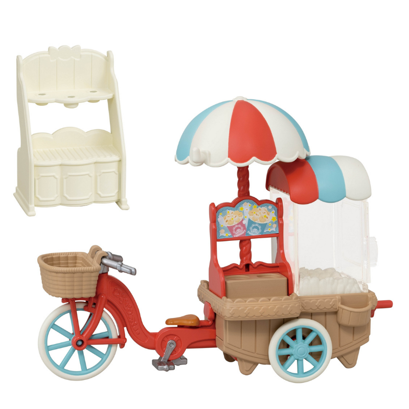 Sylvanian Families Popcorn Delivery Trike / ซิลวาเนียน แฟมิลี่ จักรยานสามล้อส่งป๊อปคอร์น
