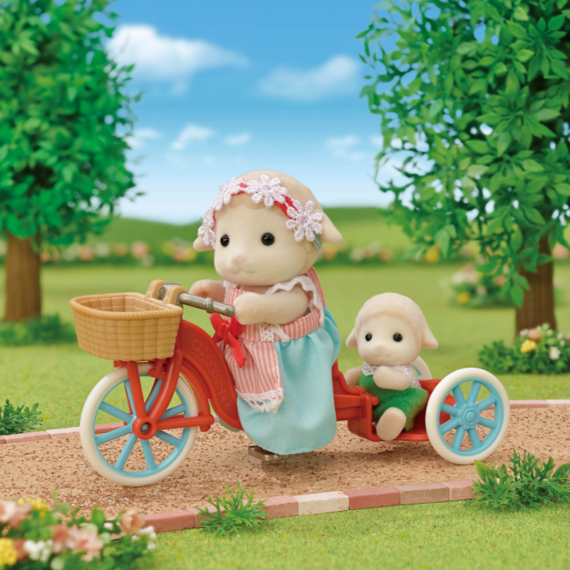 Sylvanian Families Popcorn Delivery Trike / ซิลวาเนียน แฟมิลี่ จักรยานสามล้อส่งป๊อปคอร์น