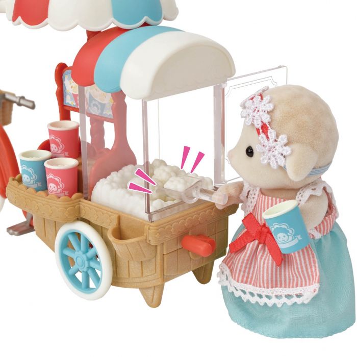 Sylvanian Families Popcorn Delivery Trike / ซิลวาเนียน แฟมิลี่ จักรยานสามล้อส่งป๊อปคอร์น