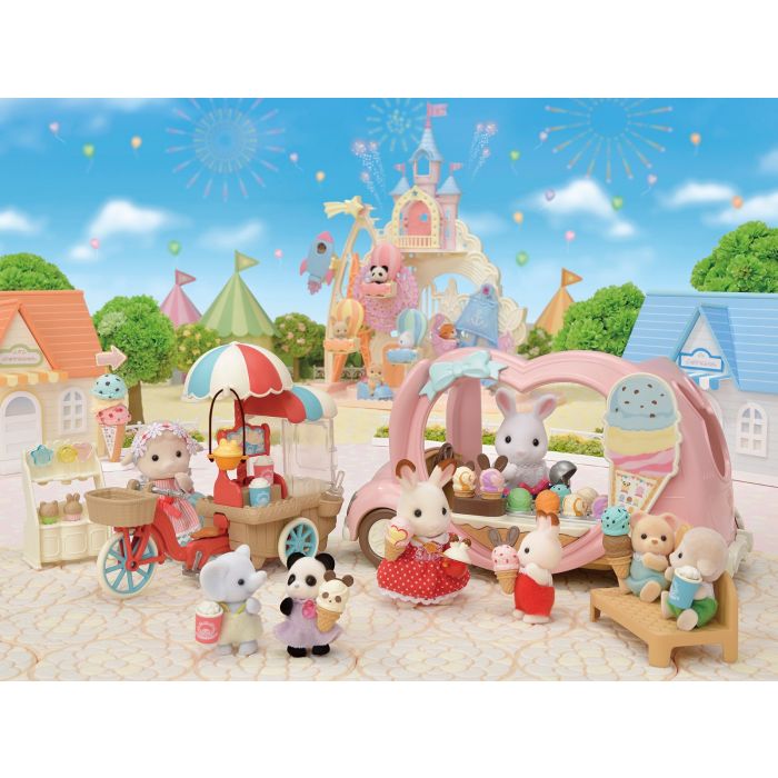 Sylvanian Families Popcorn Delivery Trike / ซิลวาเนียน แฟมิลี่ จักรยานสามล้อส่งป๊อปคอร์น