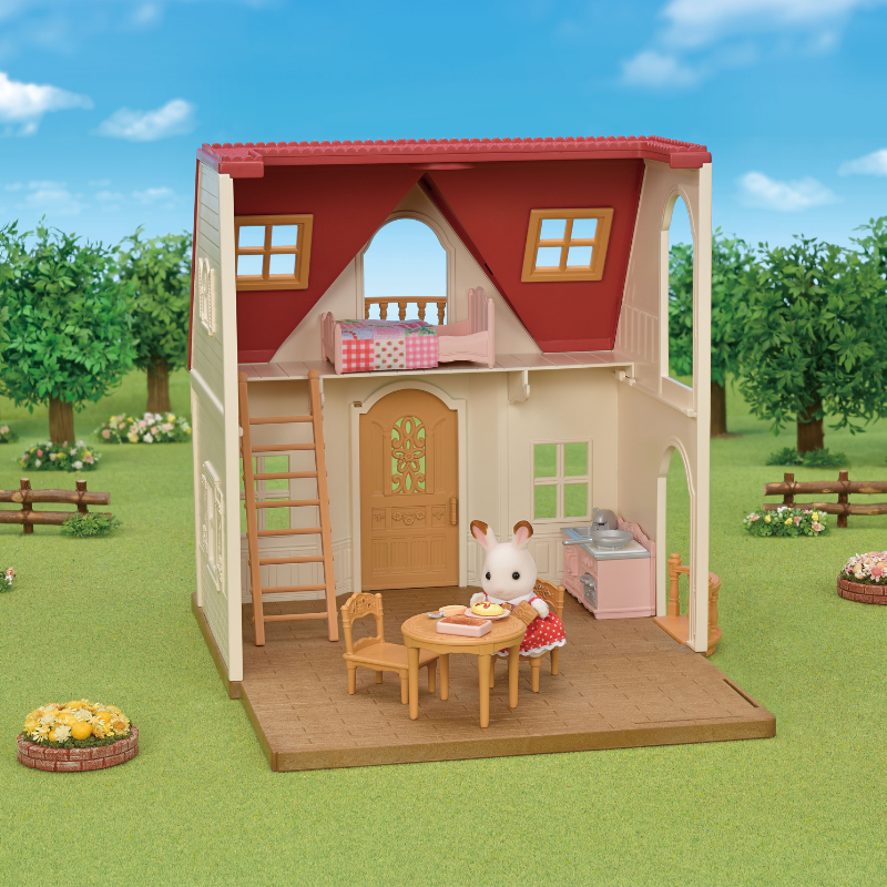 Sylvanian Families Red Roof Cosy Cottage Starter Home 2023 /ซิลวาเนียน แฟมิลี่ บ้านเรดรูฟ โคซี่ คอทเทจ 2023
