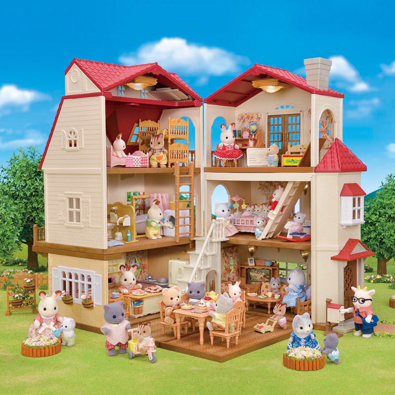 Sylvanian Families Red Roof Country Home -Secret Attic Playroom / ซิลวาเนียน แฟมิลี่ บ้านเรดรูฟ คันทรี่ โฮม มีห้องใต้หลังคา