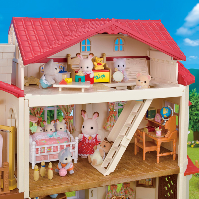 Sylvanian Families Red Roof Country Home -Secret Attic Playroom / ซิลวาเนียน แฟมิลี่ บ้านเรดรูฟ คันทรี่ โฮม มีห้องใต้หลังคา