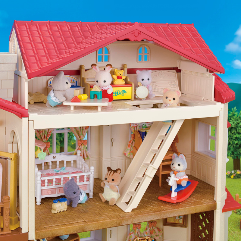 Sylvanian Families Red Roof Country Home -Secret Attic Playroom / ซิลวาเนียน แฟมิลี่ บ้านเรดรูฟ คันทรี่ โฮม มีห้องใต้หลังคา