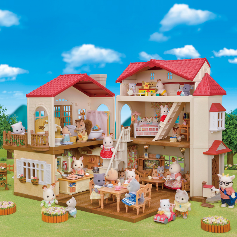 Sylvanian Families Red Roof Country Home -Secret Attic Playroom / ซิลวาเนียน แฟมิลี่ บ้านเรดรูฟ คันทรี่ โฮม มีห้องใต้หลังคา