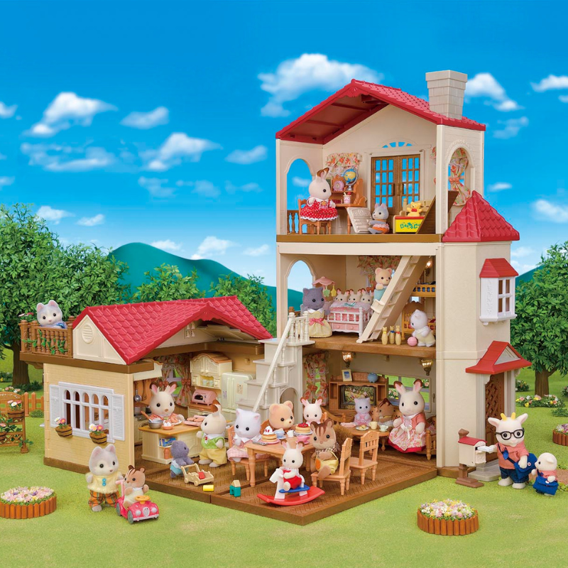 Sylvanian Families Red Roof Country Home -Secret Attic Playroom / ซิลวาเนียน แฟมิลี่ บ้านเรดรูฟ คันทรี่ โฮม มีห้องใต้หลังคา