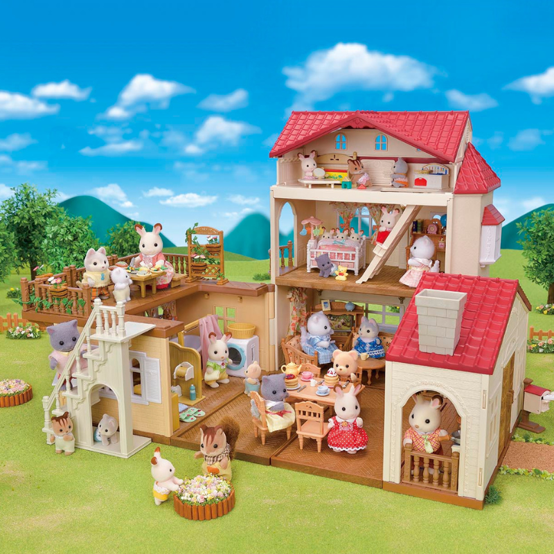 Sylvanian Families Red Roof Country Home -Secret Attic Playroom / ซิลวาเนียน แฟมิลี่ บ้านเรดรูฟ คันทรี่ โฮม มีห้องใต้หลังคา