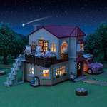 Sylvanian Families Red Roof Country Home -Secret Attic Playroom / ซิลวาเนียน แฟมิลี่ บ้านเรดรูฟ คันทรี่ โฮม มีห้องใต้หลังคา