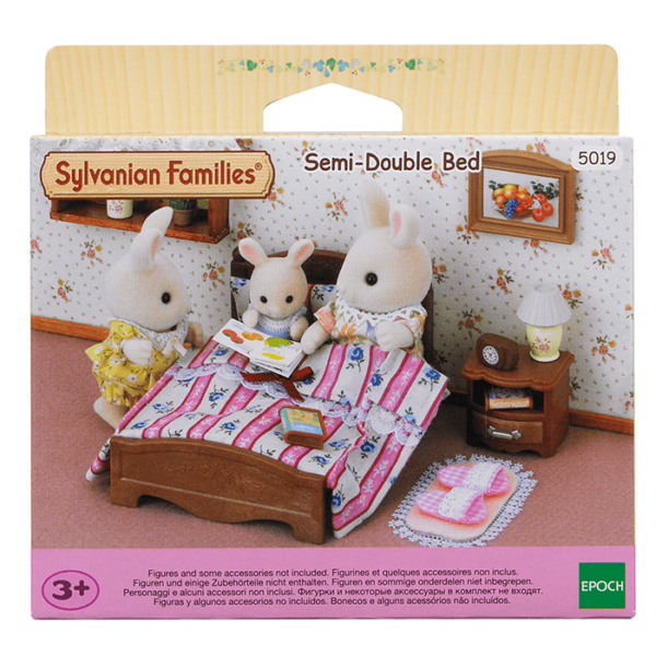 Sylvanian Families Semi-Double Bed / ซิลวาเนียน แฟมิลี่ เตียงกึ่งคู่