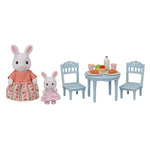 Sylvanian Families Snow Rabbit Mother & Baby Breakfast Table (ES Series) / ซิลวาเนียน แฟมิลี่ ชุดคุณแม่และเบบี้สโนว์แรบบิท พร้อมโต๊ะอาหารเช้า