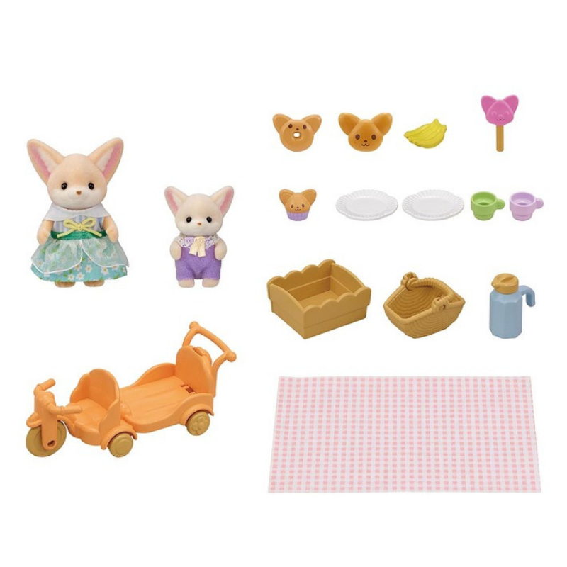 Sylvanian Families Sunny Picnic Set -Fennec Fox Sister & Baby / ชุดเฟนเนกฟอกซ์ซันนี่ปิกนิก