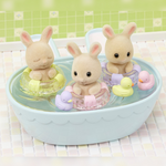 Sylvanian Families Triplets Baby Bathtime Set / ซิลวาเนียน แฟมิลี่ ชุดอาบน้ำแฝดสาม
