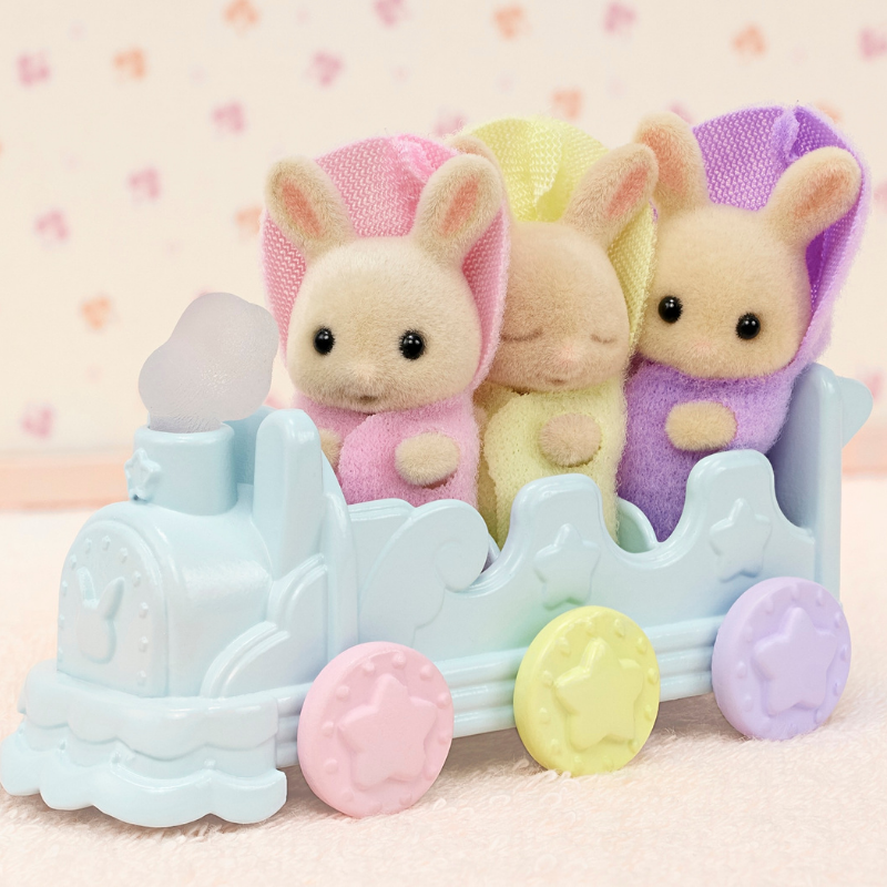 Sylvanian Families Triplets Baby Bathtime Set / ซิลวาเนียน แฟมิลี่ ชุดอาบน้ำแฝดสาม
