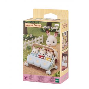 Sylvanian Families Triplets Stroller / ซิลวาเนียน แฟมิลี่ รถเข็นแฝดสาม