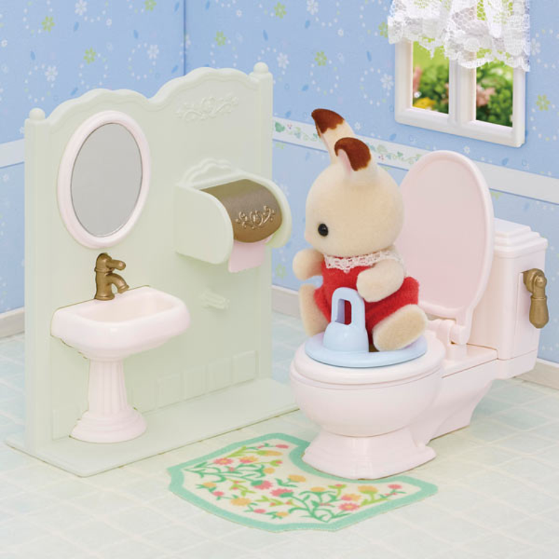 Sylvanian Families Toilet Set / ซิลวาเนียน แฟมิลี่ ชุดห้องน้ำ